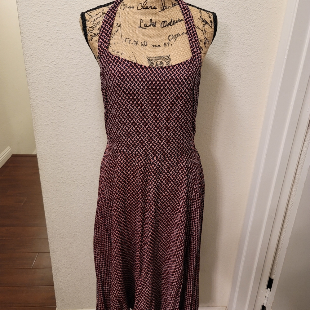 Anthropologie Printed Halter Dress